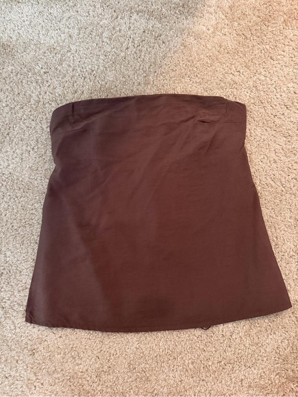 Abercrombie & Fitch Brown Strapless Top